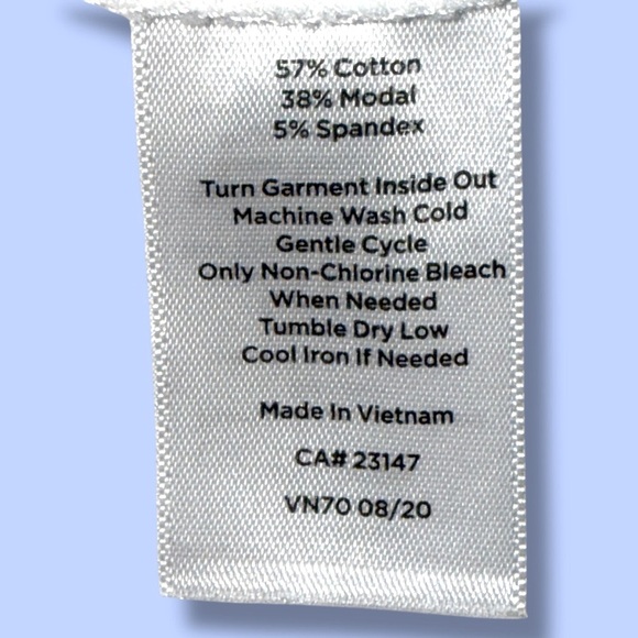 TALBOTS T by Talbots Ribbed Scoop Neck Tee - White Plus 1X - Picture 7 of 11